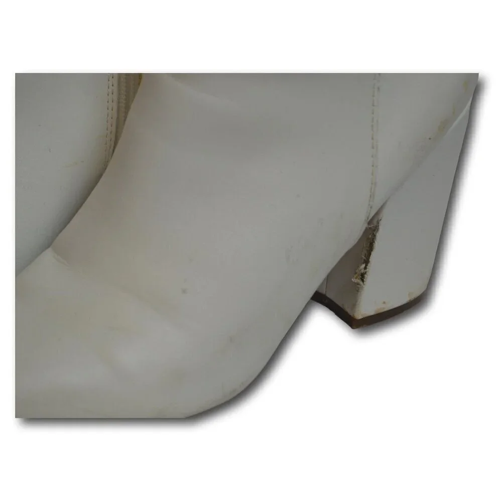 Madden Girl Finlee Ankle Boots, Women's Size 8.5 M, White